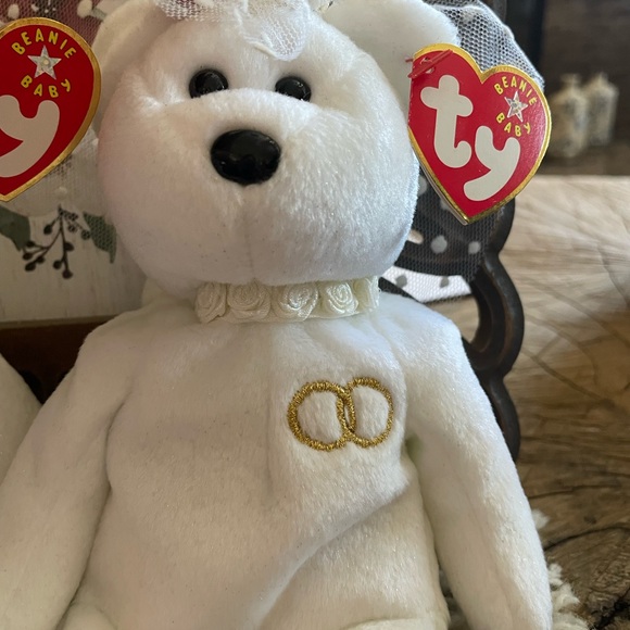 TY Beanie Baby "Mr." V "Mrs." - Picture 2 of 7